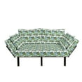 thumbnail image 1 of Cactus Futon Couch, Different Cactus Types in Watercolors Style Display Spring Field Foliage Art, Daybed with Metal Frame Upholstered Sofa for Living Dorm, Loveseat, Multicolor, by Ambesonne, 1 of 4