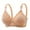 Khaki, variant on 2 Pack Bras for Women No Underwire Cozy Wireless Airy Jacquard Light Push Up Underwear,Beige,42/95