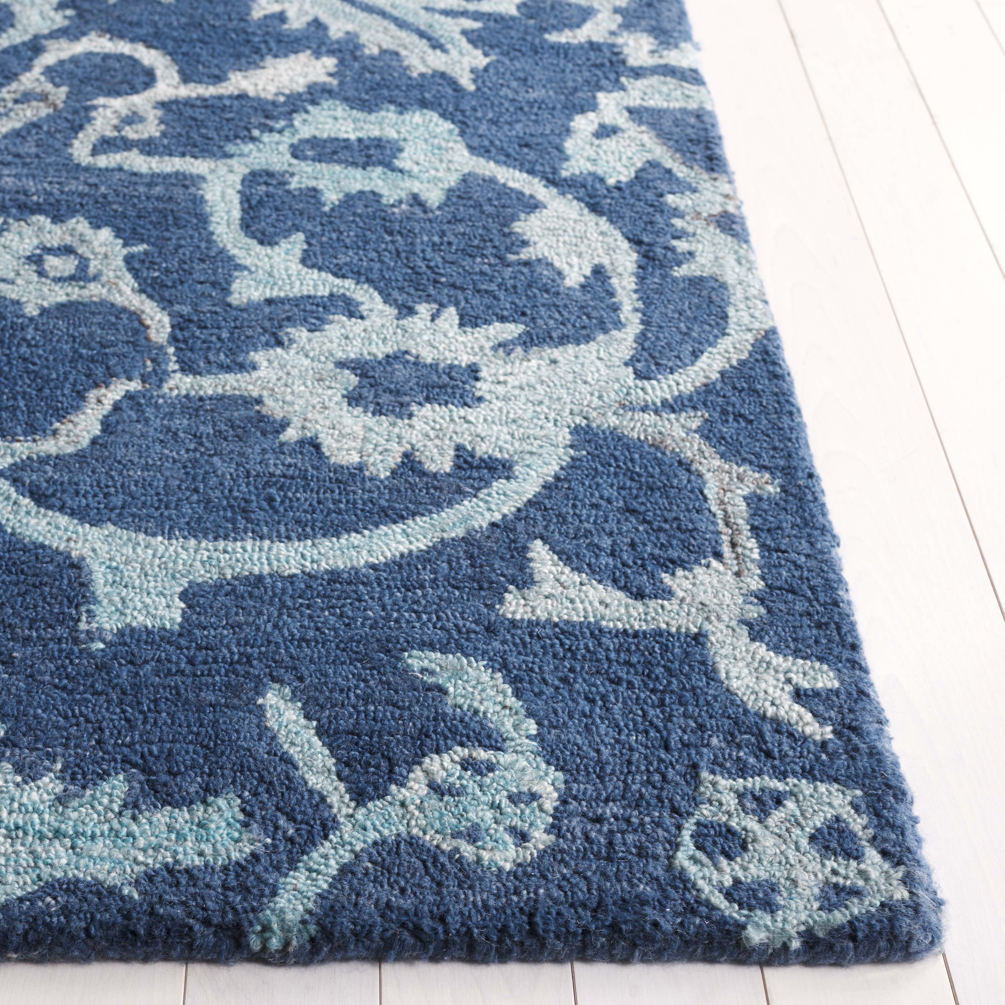 SAFAVIEH Anatolia Jamaar Floral Area Rug, Navy, 8' x 10'