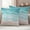 Teal Green, variant on Teal Blue Coastal Outdoor Waterproof Throw Pillow Covers 18x18 Set of 2, Waves Summer Beach Ocean Sea Decorative Pillowcases Cushion Pillowcase for Couch Sofa Patio Outside Pillow Protector