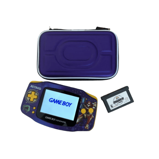 Nintendo Game Boy Advance Console - Purple/Yellow - Metroid Edition - New Custom Built & Upgraded
