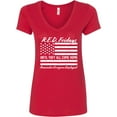 thumbnail image 3 of Inktastic R.e.d. Fridays Until They Come Home Remember Everyone Deployed Women's V-Neck T-Shirt, 3 of 5