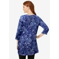 thumbnail image 2 of Woman Within Plus Size Perfect Printed Three-Quarter-Sleeve Scoopneck Tunic, 2 of 5