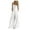 White, variant on Summer Jumpsuit for Women Women's Sleeveless Overalls Jumpsuit Casual Wide Leg Bib Pants White M