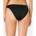 thumbnail image 4 of California Waves BLACK Metallic Ribbed Hipster Bikini Swim Bottom, US Small, 4 of 4