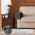 thumbnail image 5 of Wekvgz Stretch Fabric 2-Piece Polyester Armrest Slipcover, Gray, 5 of 6