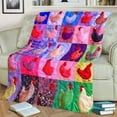 thumbnail image 4 of zhangmingg Adorable Chicken Pattern Cozy Throw Blanket Soft Warm for Kids Adults Bed Couch, 4 of 6