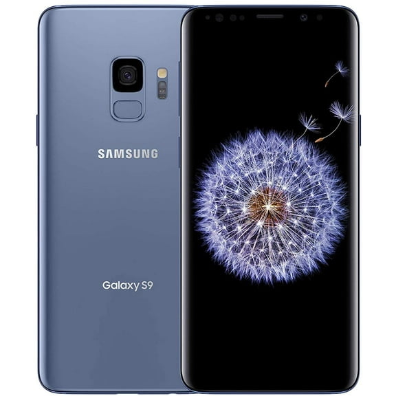 Restored Samsung Galaxy S9 64GB Fully Unlocked Phone Coral Blue (LCD SHADOW) (Refurbished)