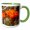 Green/White, variant on 3drose, Usa, New Mexico, Bosque Del Apache Wildlife Refuge. Cactus Blossoms., 11oz Mug