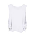 thumbnail image 7 of Womens Workout Tank Tops Racerback Sleeveless Running Workout Yoga Tops Summer Beach Athletic Shirts White S, 7 of 7