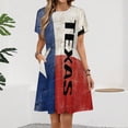 thumbnail image 2 of Texas Symbol Women's Dress Short Sleeve Summer Sundress Summer Women Clothes, 2 of 7