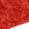 thumbnail image 3 of Efavormart 8ftx8ft Red 3D Floral Satin Rosette Backdrop Panel, Photo Booth Backdrop Curtain, 3 of 11