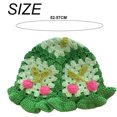 thumbnail image 2 of Gorro de punto para mujer, gorro de gorros florales hechos a mano, gorro de punto, gorros de punto, gorro de verano hecho a mano, gorros florales para mujer, 2 of 5