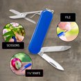 thumbnail image 2 of MAXAM Multi-Function Army Knife - Blue Mini Multi-Tool, Pocket Knife with Scissors, 2 of 5