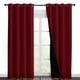 thumbnail image 1 of Cortinas NICETOWN 100% opacas con forro negro, 140 x 220 cm, color burdeos, 1 of 8