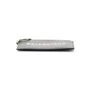Balenciaga Cash Black Leather Lanyard Card Holder Wallet 594548