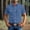 Blue, variant on Men's Standard-Fit Short-Sleeve Two-Pocket Utility Shirt Button Down Work T Shirts for Summer