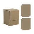 thumbnail image 1 of Caja de baraja de cartas shamjiam organizador grande de tarjetas de cuero PU Caqui, 1 of 8