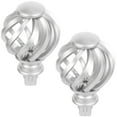 thumbnail image 2 of 2pcs Curtain Rod Finials Curtain Finials Ends Cap Curtain Pole Finials, 2 of 5