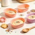 thumbnail image 5 of Silicone Mini Loaf Baking Cups Non-Stick Reusable Muffin Liners for Air Fryer Oven Microwave, Food Grade Silicone Molds for Brownies Cakes Puddings Chicken, Microwave Safe Baking Dish, Orange, 5 of 5