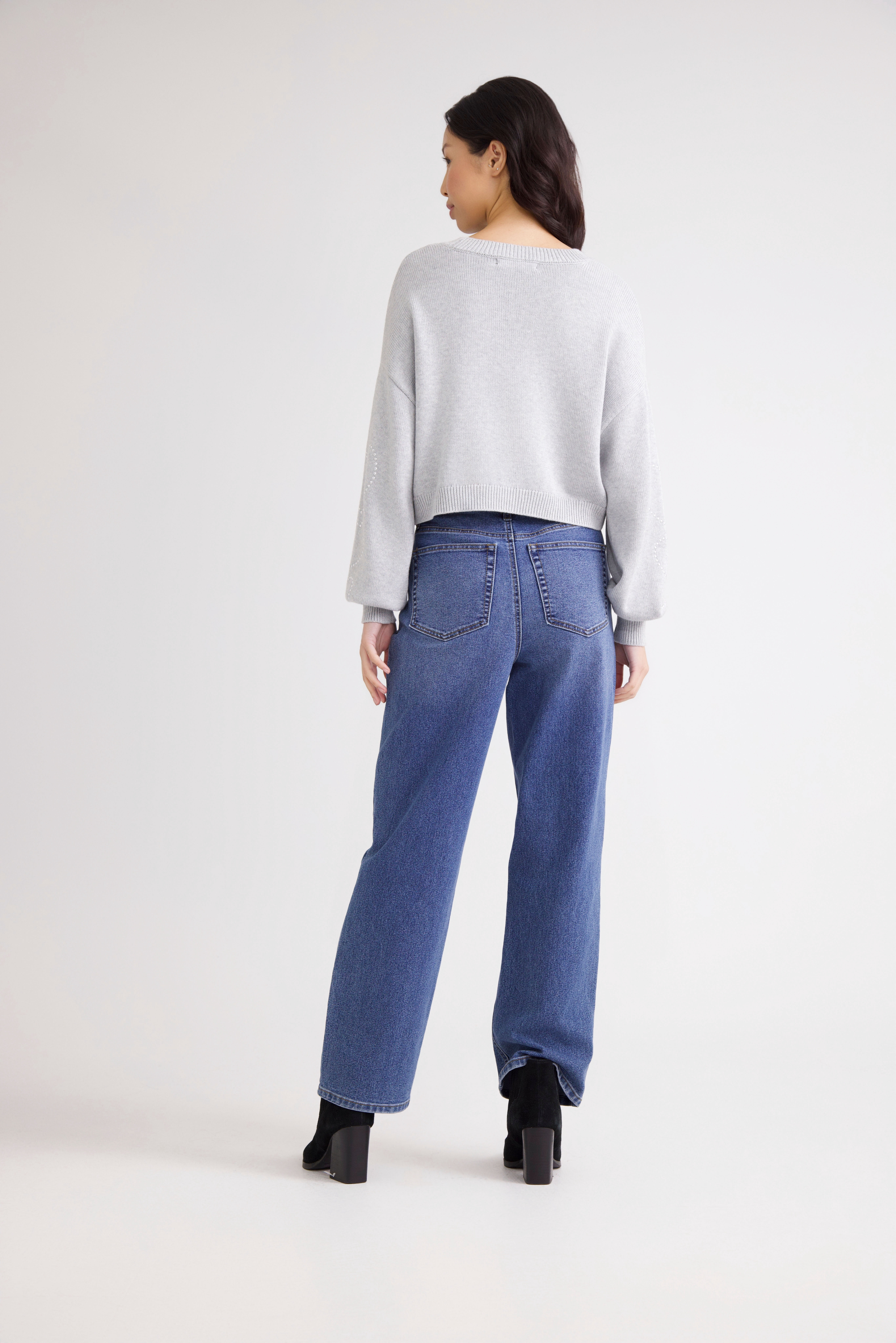 Madden NYC Women's Cropped Sweater, Midweight, Sizes XXS-XXL