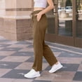 thumbnail image 6 of Resicozy Womens Sweatpants 2025 Fall Baggy Wide Leg Sweatpant Drawstring Straight Leg Sweat Pants with Pockets Camel XL, 6 of 9