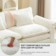 thumbnail image 3 of IPKIG Loveseat Sofa Comfy Cloud Couch for Living Room with Pillows, Modern Chenille Sofa Sleeper Deep Couches(Cream White, 2-Seat), 3 of 9