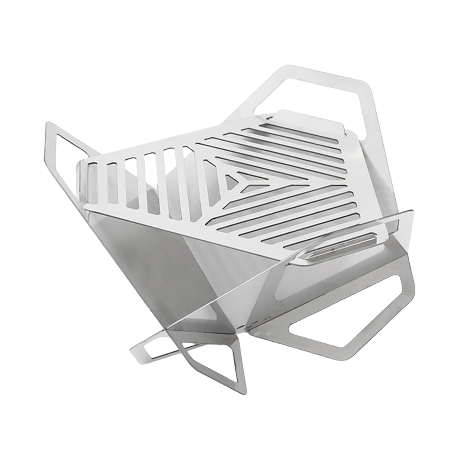 Portable BBQ Grills Stove Outdoor Small Camping Picnics Grills Detachable Charcoal Firewood Stove for Picnics Hiking