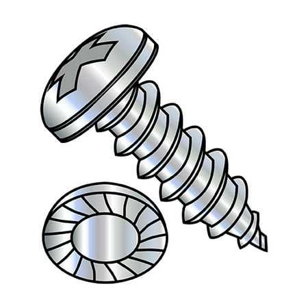 

12-14X1/2 Phillips Pan Serrated Self Tapping Screw Type AB Fully Threaded Zinc (Pack Qty 5 000) BC-1208ABPPS