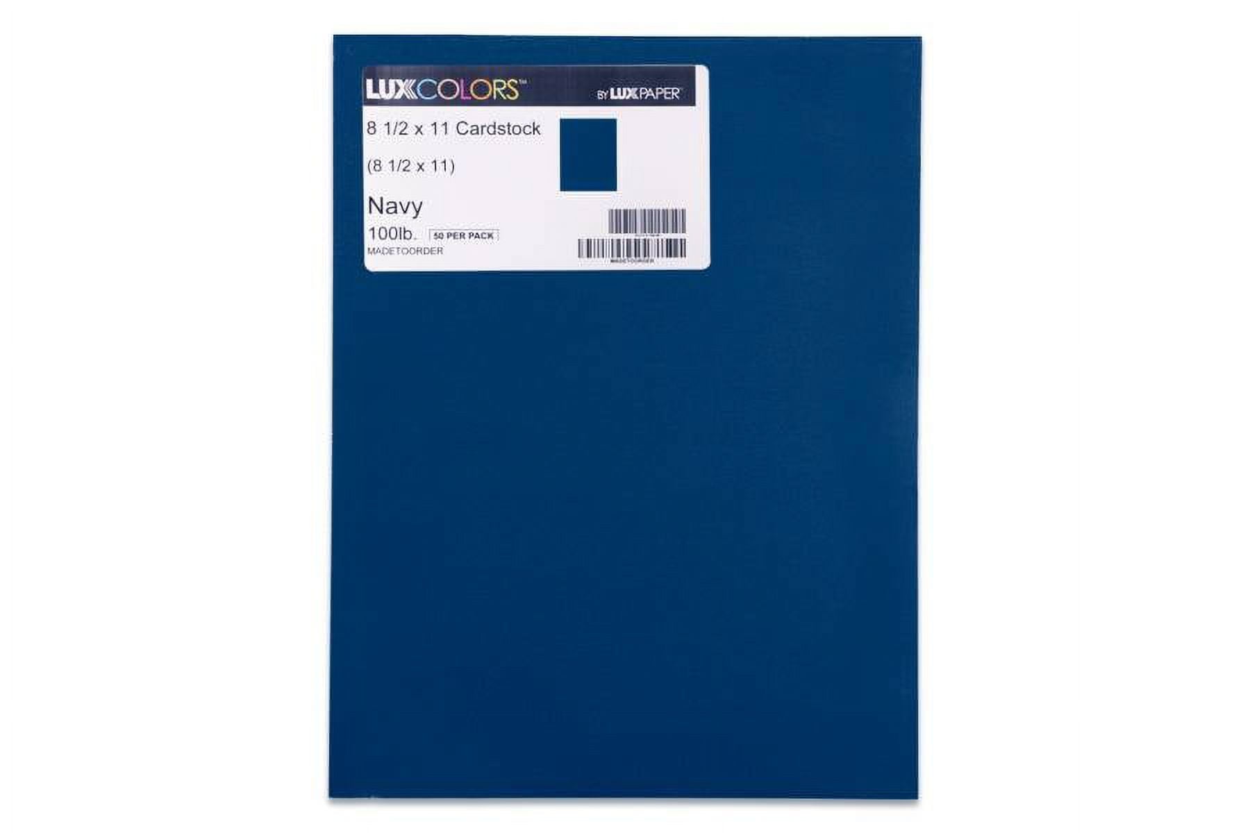 Luxpaper 8 1/2 X 11 Paper, Navy, 50/Pack