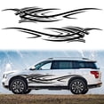 thumbnail image 6 of 2×94.4IN Flame Graphics Car Body Side Stickers Flame Racing Sports Stripe Decal, 6 of 9