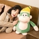 thumbnail image 2 of 2022 New Monkey Plush Toy / Cute Little Monkey Doll with Banana Hat / Children's Birthday Gift / Car / Home Decorationbrown45cm Deng Xun unisex, 2 of 2