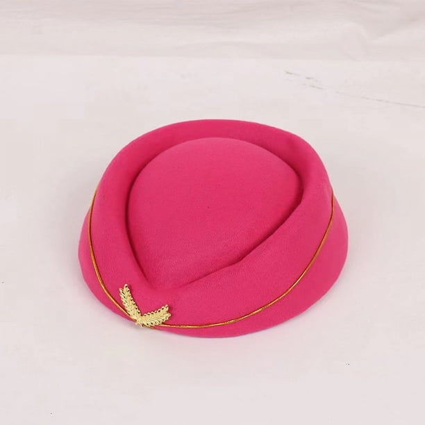Boina retro de azafata, gorro de lana tipo pintor versátil para otoño e invierno para mujer