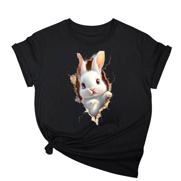 Tops de Cuello Alto para las Mujeres Amante Impreso Camiseta Cuello Redondo Manga Corta, Poliéster Spandex