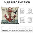 thumbnail image 5 of YINGXI  Summer Nautical Throw Pillow Covers Anchor Lighthouse Red Navy Blue Decorative Pillow Cases Outdoor Cushion Covers for Couch Sofa Bed Home Decor 12x12in, 5 of 5
