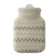 thumbnail image 1 of Botella de agua caliente de silicona de 320ML Botella de calentamiento Portátil Mini Bolsa de agua caliente con tapa de punto (Gris claro), 1 of 6