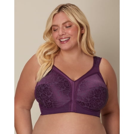 Women's purple clothing - Playtex® 18 Hour® Ultimate Shoulder Comfort Wireless Bra 4693 Color: Plum Majesty Size: 44 DD