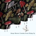 thumbnail image 6 of Red Mushroom Fern Black Pattern Shower Curtain 84"x72" ,Bathroom Decorative Shower Curtains Set with 12 Hooks,Modern Waterproof Washable Shower Curtain, 6 of 6