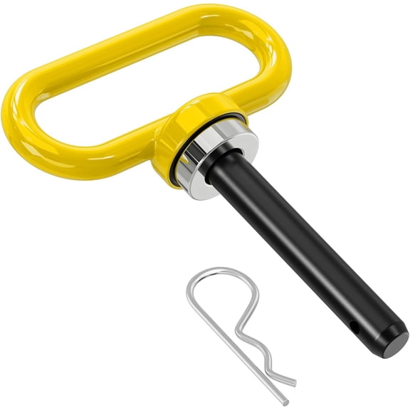 Nilight 1/2 Inch Diameter Heavy Duty Ultra Strong Neodymium Magnet Trailer Hitch Pin Yellow for Lawn Mower, Tractor, Towing Cargo, ATV Trailer