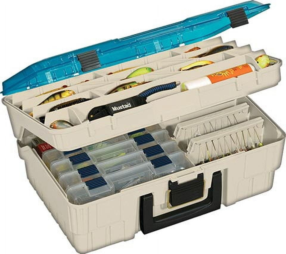 Plano Two Level Magnum 3500 Tackle Storage Box, Beige/Blue