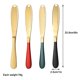thumbnail image 4 of Cuchillo batidor de mantequilla de 4 piezas hecho de cortador de mantequilla de acero inoxidable con borde dentado Cuchillo de mantequilla multifunción 3 en 1. Afortunado Sencillez, 4 of 5