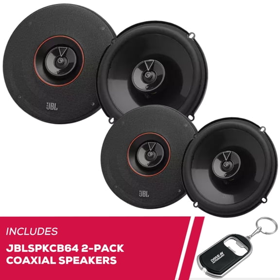New JBL 2-Pack JBLSPKCB64 Club Series 6.5 Inches 60 Watts RMS 2-Way Car Speakers