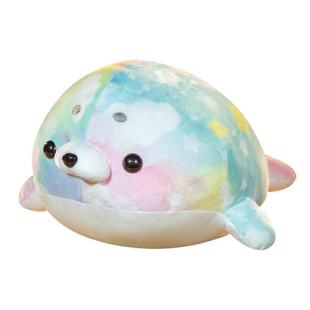 Plush Cute Pillow Rainbow Star Lying Soft Stuffed Sea Animal Toy Gift for Kids Couples Family Friends
