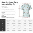thumbnail image 4 of Bixox Men's Bee Flower Printed Short Sleeve Skinny Athletic T-Shirt, 4 of 6