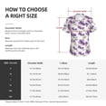 thumbnail image 4 of Xecao Orchids Flowers for Women's V-Neck T-Shirts-Elegant Half-Sleeve Tops Perfect for Summer-X-Large, 4 of 5