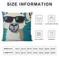 thumbnail image 5 of Llama Decorative Throw Pillow Cover Case, Llama Linen Outdoor Pillow Cases Square Standard Cushion Covers for Sofa Couch Bed Car, 5 of 5