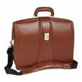 thumbnail image 2 of Maletín Leather Partners para portátil McKlein Harrison de 17 pulgadas, color marrón, 2 of 6