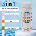thumbnail image 3 of Hot Tub Test Strips 3 in 1 Quick Accurate Pool Test Strips - 50 Spa Test Strips for Hot Tub, Water Test Kit, 3 of 4
