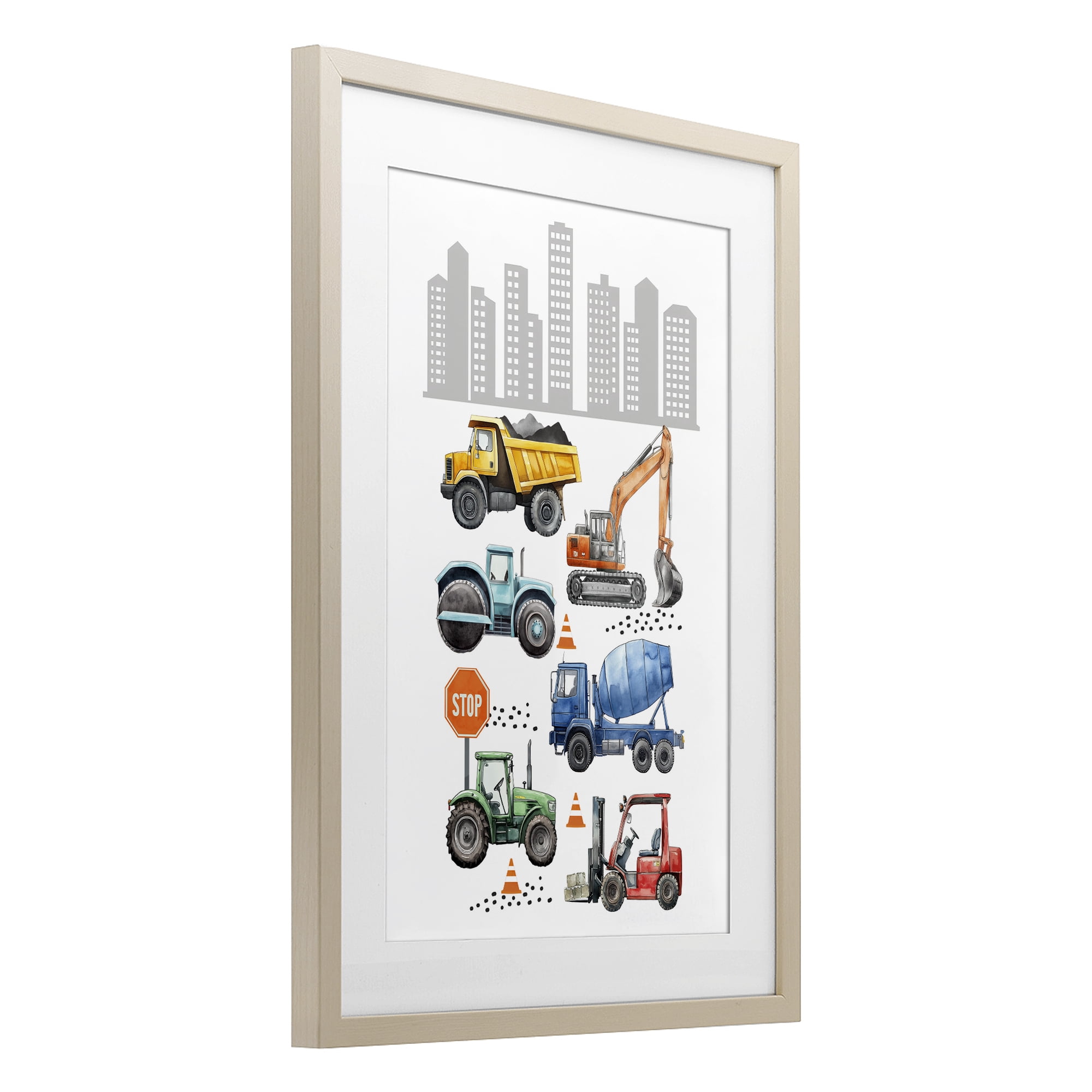 Stupell Industries City Keeps Moving Birch Framed Print Under Glass, design by Christine Simpson Art