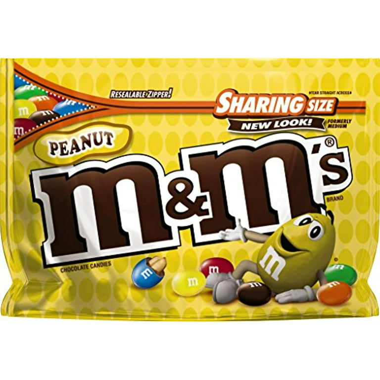 M&Ms Peanut Chocolate Candy Sharing Size 10.7-Ounce Bag 